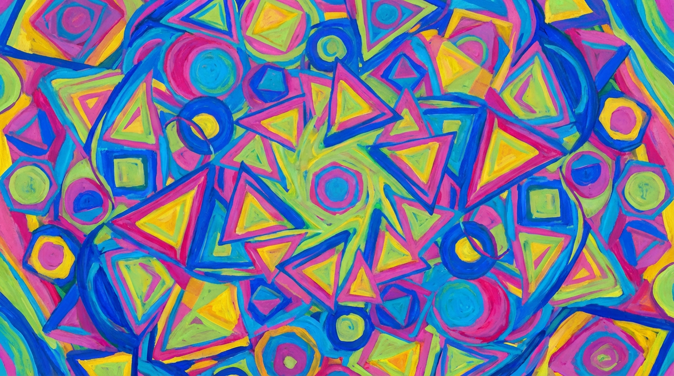 Kling Generated Clip - Artistic abstract geometric patterns